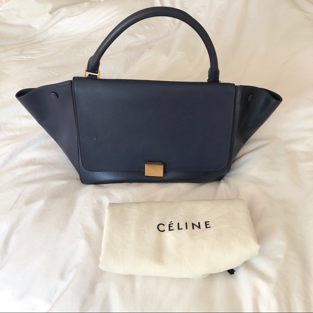 Celine Trapeze Medium Navy